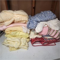 12 handmade baby blankets