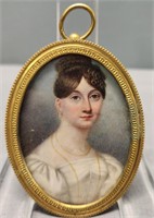 Miniature Portrait Classically Beautiful Woman