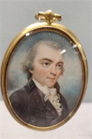 Miniature Portrait Distinguished Gentleman