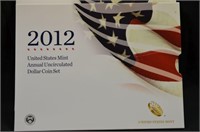 2012 UNITED STATES MINT UNCIRCULATED DOLLAR SET