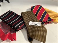 5 pcs  Silk Ties and Pocket Squares