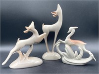 Mid Century Modern Porcelain Gazelles