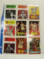 Sheet of 9 Collectors Basketball Cards*