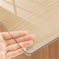HoSwag 1.5mm 36 x 60 Inch Clear PVC Table Cover