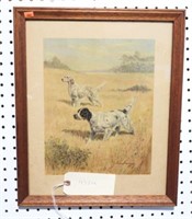 “The English Setter” framed print by Edwin