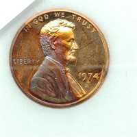 1974 S PENNY 1C DCAM GEM PROOF INB