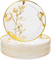 Tioncy 25 Pcs 13 Inch Floral Charger Plates