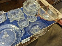 Star Pattern Anchor Hocking Dishes - Relish Tray,