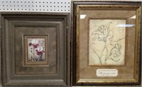 2PC FRAMED PRINTS/DOUBLE MATTED DECOR