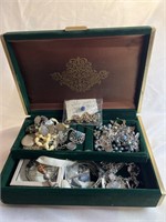 Vintage Jewellery Box Unsorted Jewellery