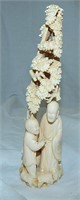 Antique Chinese Carved Bone Figural Carving