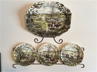 Set of 4 Decorative Plates