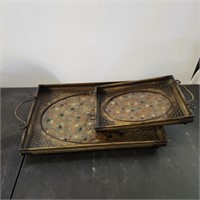 Metal and Glass Trays