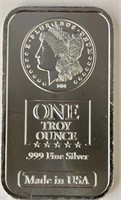 1 Troy Oz.999 Fine Silver Bar