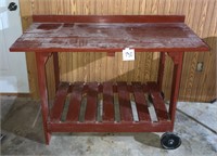 Rolling Wooden Table/Cart