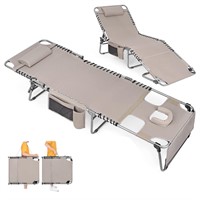 Heavy Duty Tanning Chair with Face Hole Adjustable