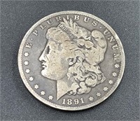 1891 MORGAN SILVER DOLLAR