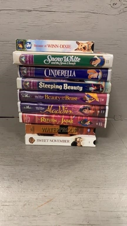 Assorted Classic Disney VHS Tapes