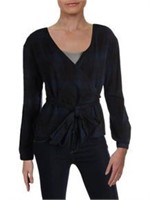 $58 Size XS RD Style Navy 22SP Ladies Woven Blouse
