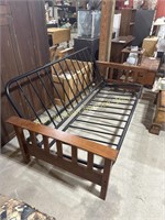 Futon with craftsman style arms 32 inches high X