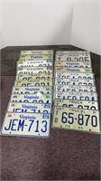 (10) pairs of VA license plates 1980s