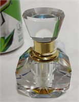 Clear perfume bottle