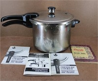 Presto Vintage Presser Cooker w/ Recipe Books