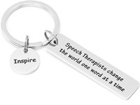 $20  Speech Pathology Gifts Keychain for SLPs