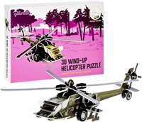 qollorette Wind Up Toy  3D Puzzle Helicopter