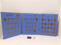 CANADIAN SMALL CENT BOOK WITH SOME COINS