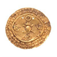 A Pre-Columbian Disc with Bugs, 22K, 13.2 Grams