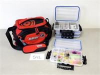 Berkley Tackle Bag with Trays and Fishing Lures