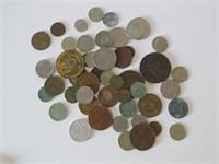 GROUP OF OLD FOREIGN COINS