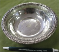 Sterling Reticulated Card Dish