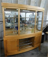 Beautiful 2pc WIne/China Cabinet