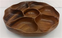 Koa and Monkey Pod rotating serving tray