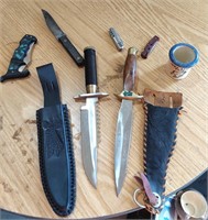 Knife Lot with Sheaths