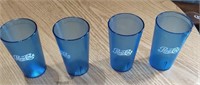 Set of 4 Vintage Pepsi Restaurant Glasses