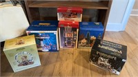 6 Christmas Villages in Boxes