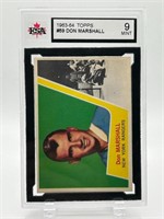 1963-64 Don Marshall Graded Hockey Card