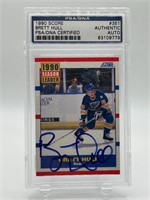 Brett Hull Autographed Slabbed Hockey Card