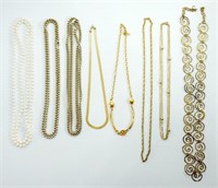(8) EXTRA LONG FASHION NECKLACES