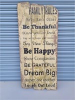 Inspirational Message Wall Hanging On Planks