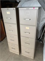 Matching pair of steel case file cabinets, oh