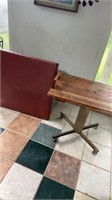 Vintage Samsonite table 30 in, rolling table