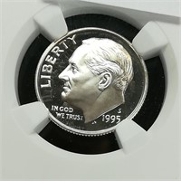 1995 S Dime 10c PF69 NGC Ultra Cameo