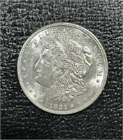 1921-P US Morgan Silver Dollar BU
