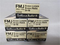 250 Rounds Sellier & Bellot 9mmL FMJ