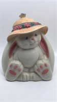 Vintage Cookie Jar Bunny Rabbit Ceramic