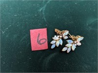 14KT Fire Opal Post  earrings